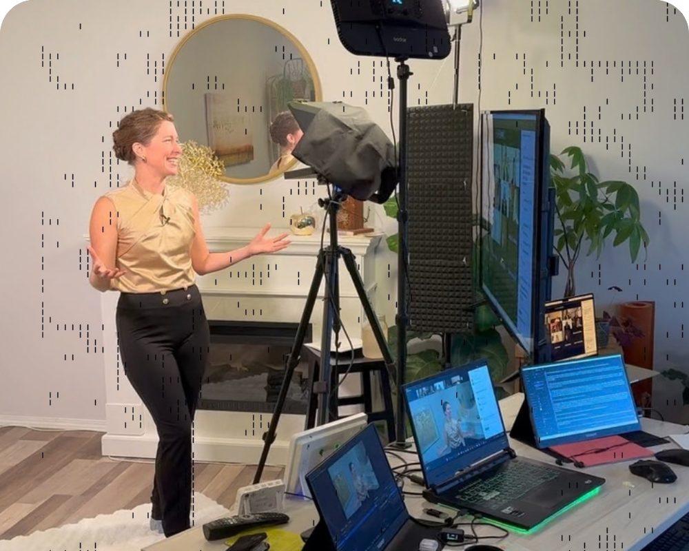 Nicole Joyal recording business training content